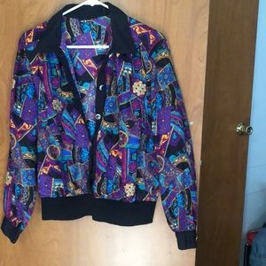 Vintage 80s silk
